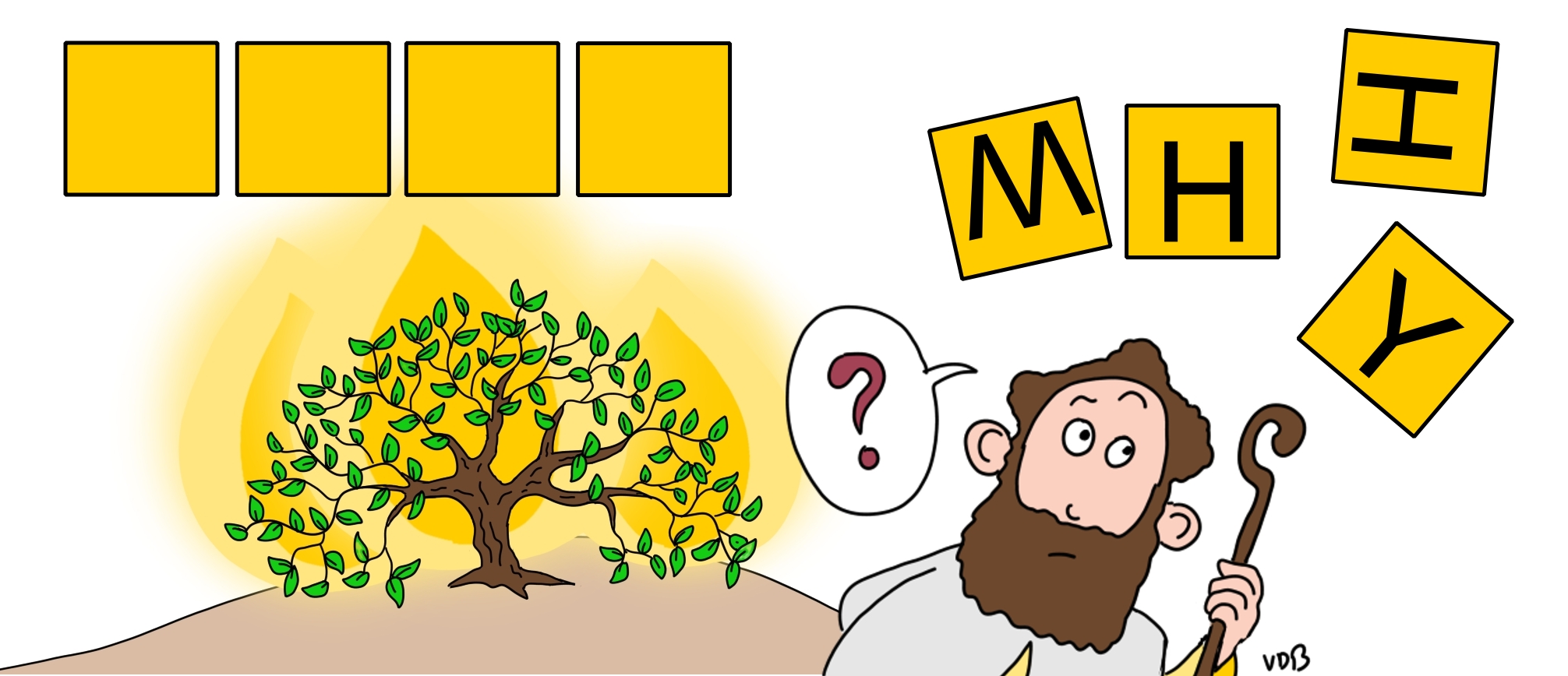 Moïse et 4 lettres à mettre dans l'ordre